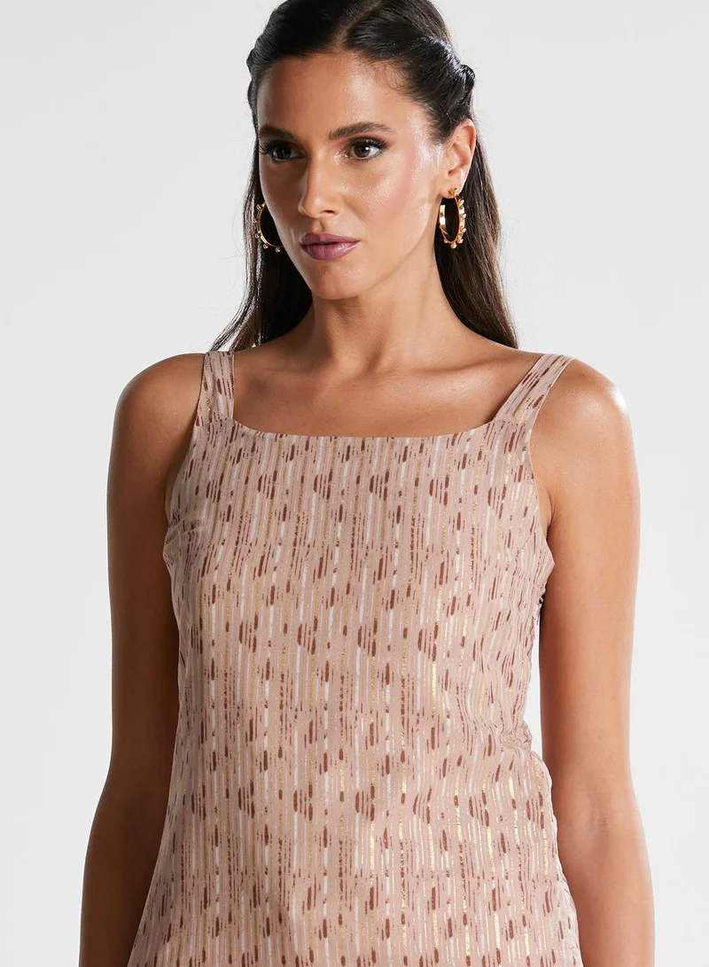 indya Printed Square Neck Kurta