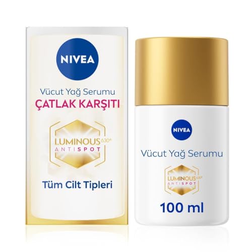 NIVEA Luminous 630 Body OilSerum 100ml Nourishing Lightweight Body Oil Serum to Smooth Even Skin Tone Helps Reduce Visibility of Stretch Marks and Improve Skin Elasticity - Image 1