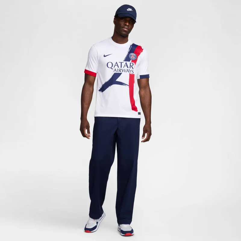 Nike White Men's Paris Saint-Germain 24/25 Away Replica Football Jersey for Men | Best Price UAE