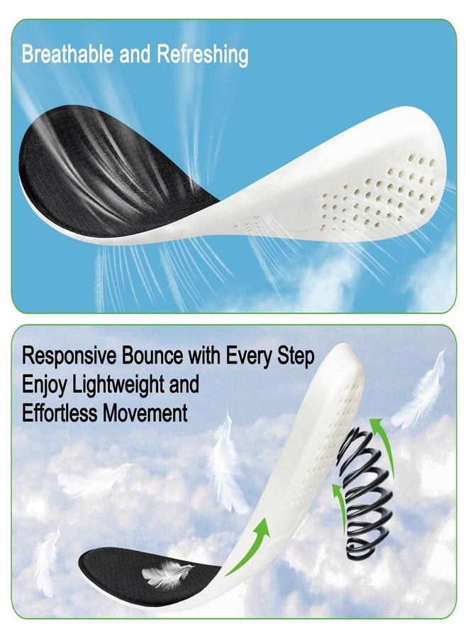 Endoto Memory Foam Insoles for Skechers Women & Men Shoes, Replacement Soft Elastic Insole Inserts for Foot Comfort(Size:US Women8-EU38) - Image 4