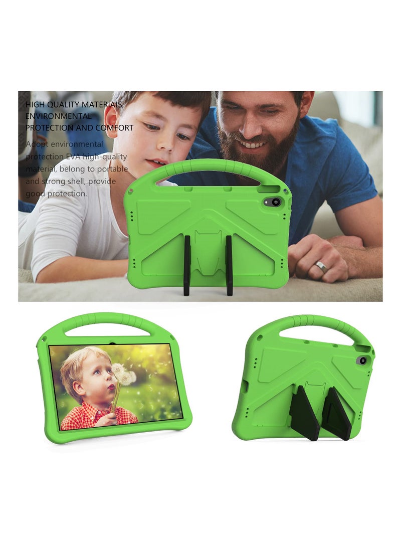 Kids Tablet Case for Lenovo Tab P11 Case 11 Inch 2020 TB J606F J606X Tab P11 TB J606F Case Durable Lightweight EVA Shockproof Handle And Stand Feature Protective Cover Green - Image 2