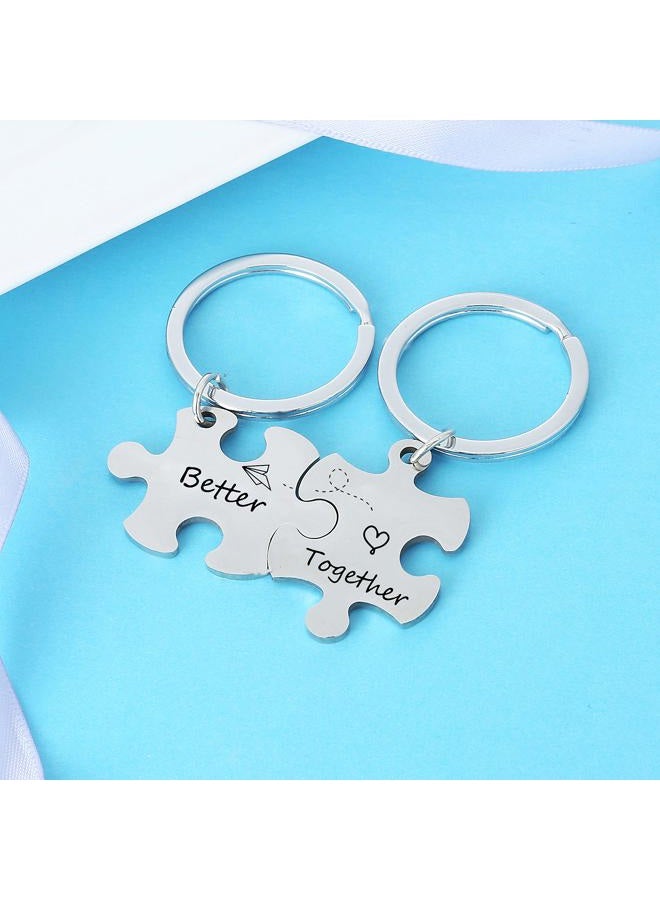 Nimteve Gifts for Couples Boyfriend Girlfriend Keychains for Husband Wife Valentine's Day Gift (Style C) - Image 3