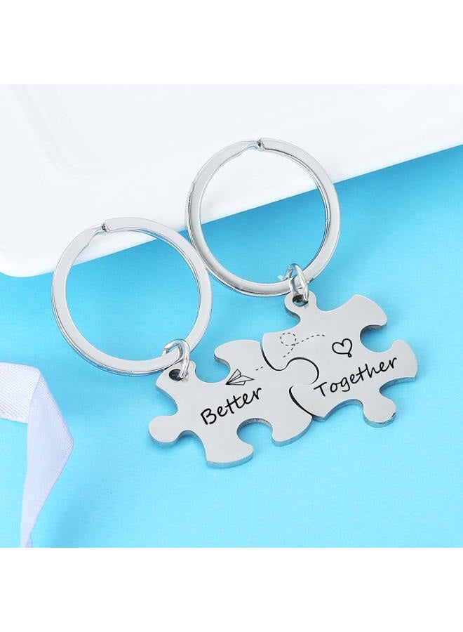 Nimteve Gifts for Couples Boyfriend Girlfriend Keychains for Husband Wife Valentine's Day Gift (Style C) - Image 4