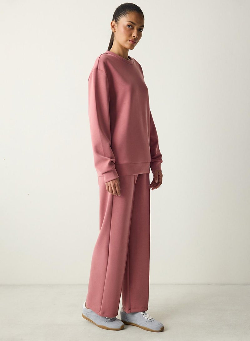 بنتي بلوزة وردية مريحة من المودال - Image 3