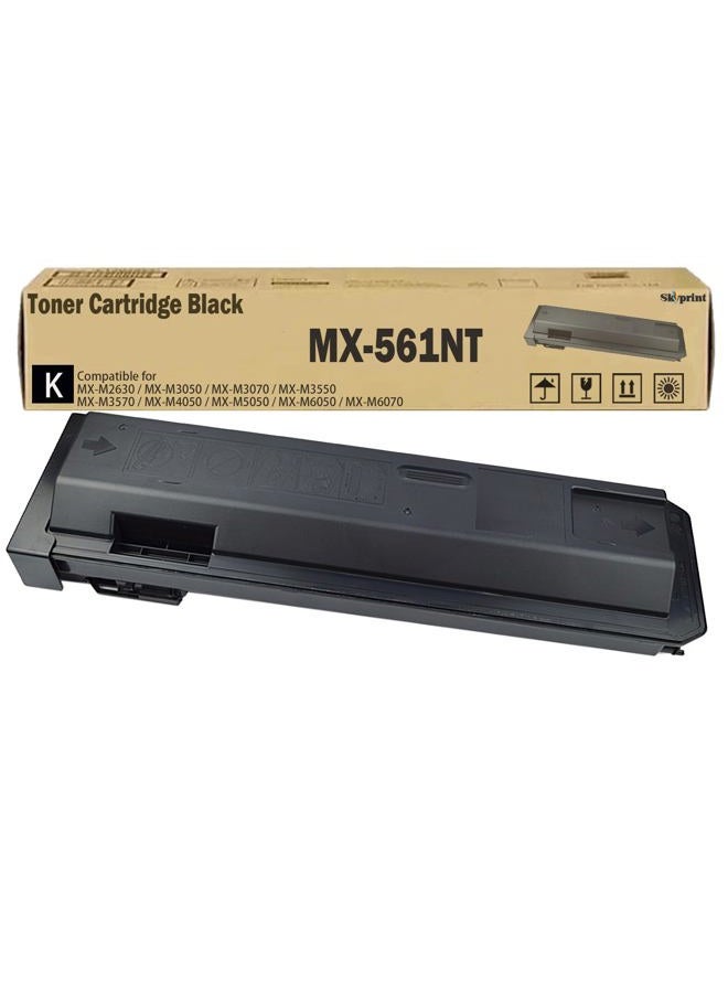 SkyPrint Compatible MX561 MX-561NT Black Toner Ink Cartridge 40,500 Pages Replacement for MX-M2630 M3050 M3070 M3550 M3570 M4050 M5050 M6050 M6070 Printer - Image 1