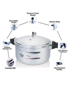 Available in sizes ranging from 3 liters to 60 litersLiters KitchenKing Blaze Anodized Pressure Cooker with Extra Gas Kit-Controlled Gas Release System-Pressure Indication Pin-Extra Safety Easy Opening & Heat Resistant Handle Silver - pzsku/ZA7C147900E45B83FA335Z/45/_/1720696527/1e172bb8-5f07-4ddd-af46-ab615197a44c