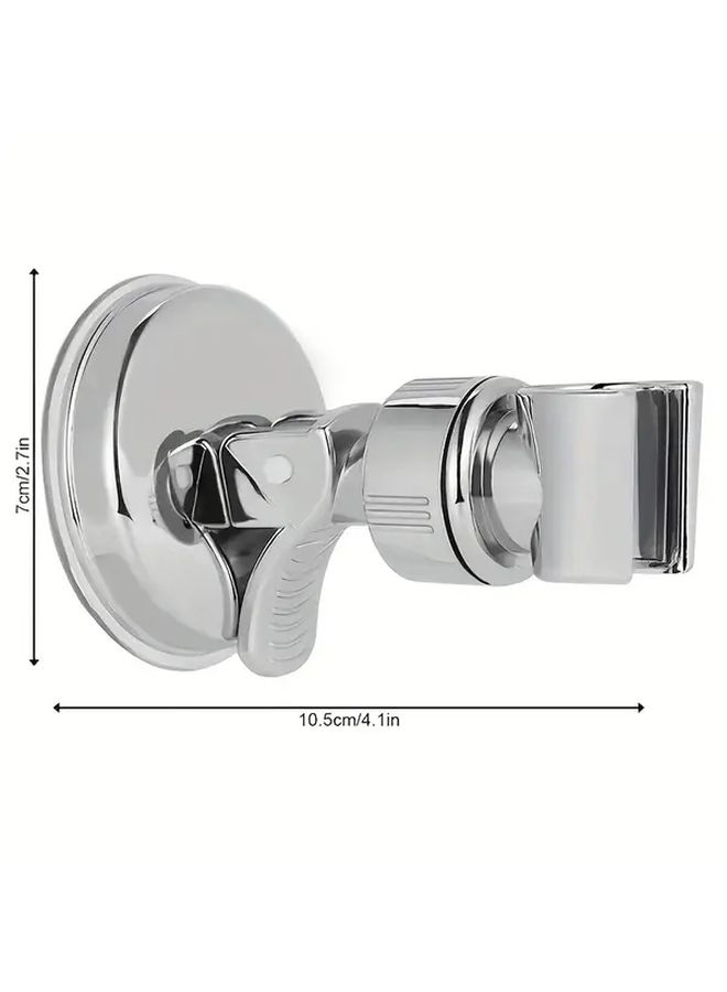 360 Adjustable Self Adhesive Shower Head Holder Suction Cup Mount Silvery ABS For RV Outdoor - Image 4