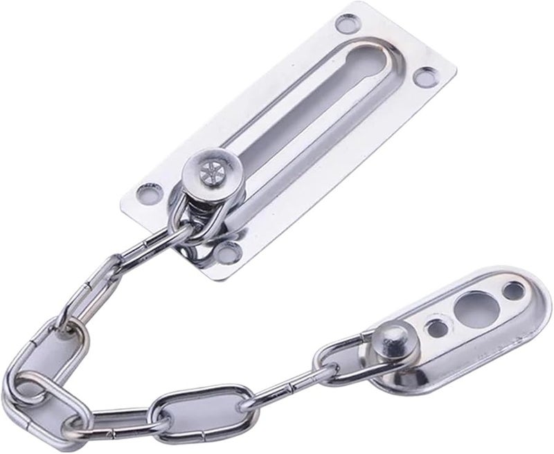 Stainless Steel Security Door Lock Guard Sliding Fastener Latch For Home Office - Image 2