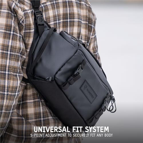 WANDRD ROGUE V1 9L Sling: Compact Camera Sling and Crossbody Bag with Fast Access, 3-Way Carry– Lightweight Everyday Bag Great for Travel, Photography, and Daily Use (Black) - Image 5