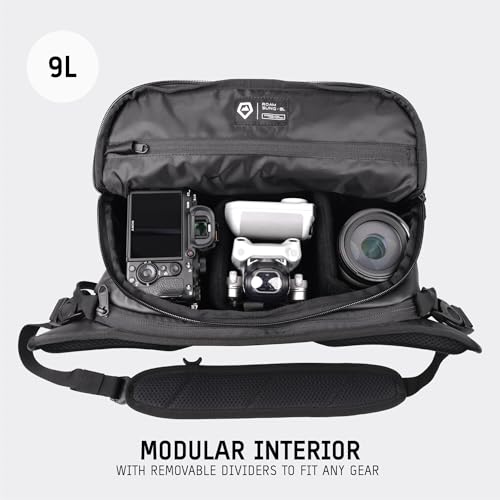 WANDRD ROGUE V1 9L Sling: Compact Camera Sling and Crossbody Bag with Fast Access, 3-Way Carry– Lightweight Everyday Bag Great for Travel, Photography, and Daily Use (Black) - Image 2