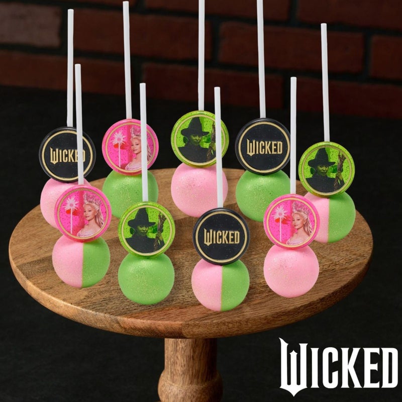 DecoPac Wicked Cupcake Rings With Glinda And Elphaba  24 Cupcake Toppers For Cakes  Birthday's  Celebrations  Food Safe Cake Decorations - 24 Pack  - Image 4