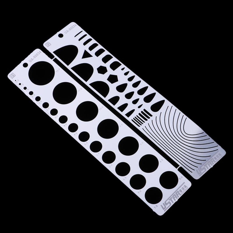 Metal Etched Tool Scribing Panel Rivet Model Template Engraving Forming Block - Image 5