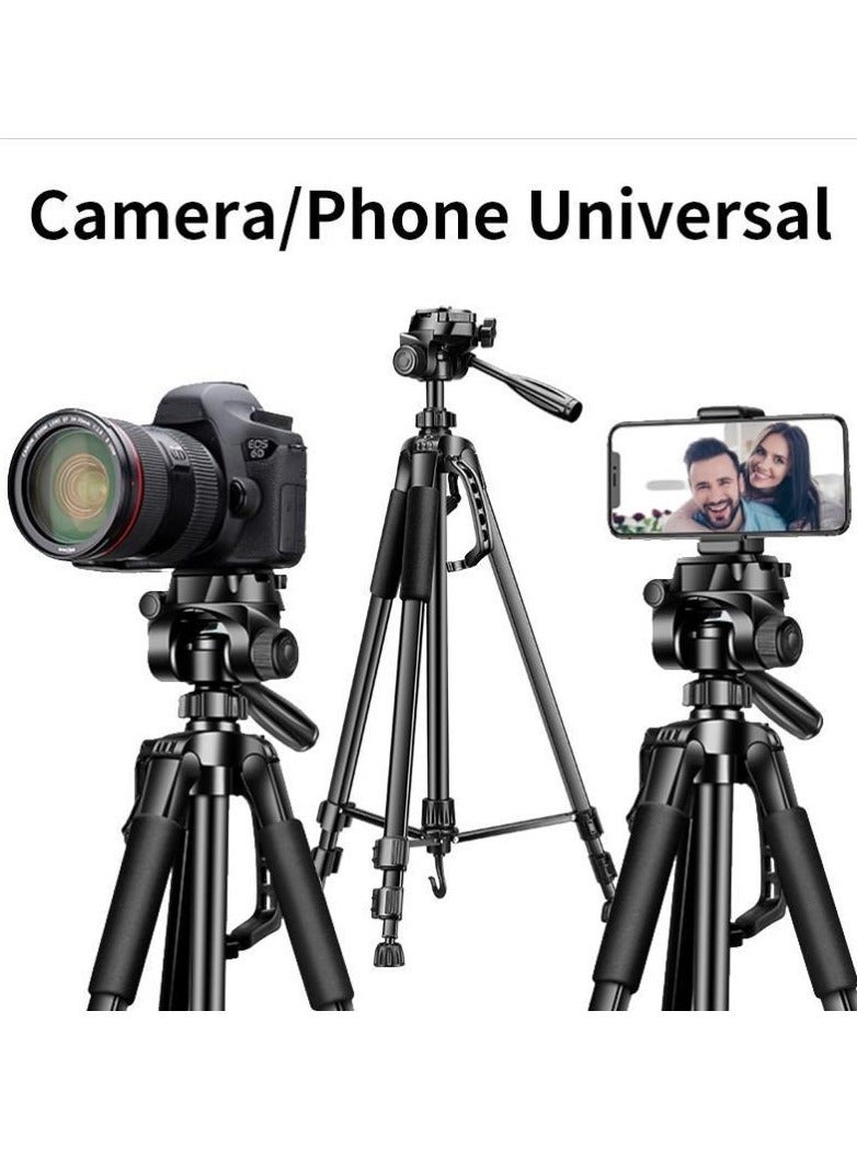 Foldable Aluminum Tripod with Remote Control and Gimbal for Projector/DSLR Camera/Phone - Image 4