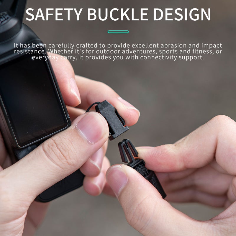 Camera Strap Neck Strap Adjustable Shoulder Strap Lanyard with Safety Buckle Replacement for DJI OSMO Pocket 3/ AVATA 2 RC Motion 3 and FPV remote controller - Image 2