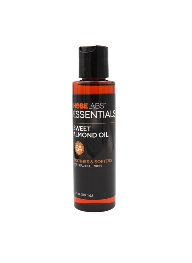 Hobe Labs - Sweet Almond Oil 4 Ozskin Soothing Properties Effective Emollient Improves Skin Health Fights Puffiness And Dark Circles Nongreasy Formula - Image 1