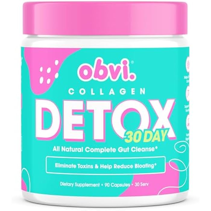 Obvi Detox Colon Cleanse Supplement | Promotes Digestive and Gut Health, Bloating Relief, Helps Remove Toxins | Immune Support with Milk Thistle, Psyllium Husk, Senna Leaf | 90 Capsules | 30 Servings - Image 1