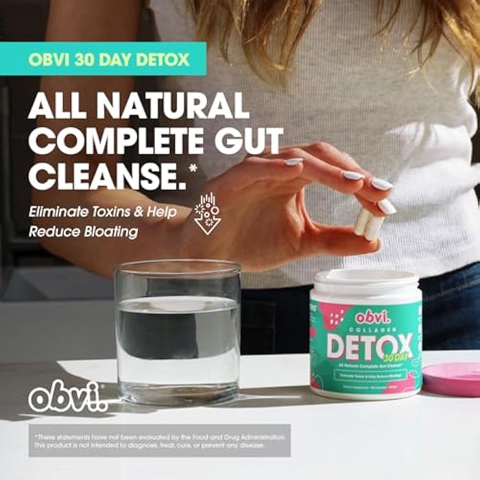 Obvi Detox Colon Cleanse Supplement | Promotes Digestive and Gut Health, Bloating Relief, Helps Remove Toxins | Immune Support with Milk Thistle, Psyllium Husk, Senna Leaf | 90 Capsules | 30 Servings - Image 4