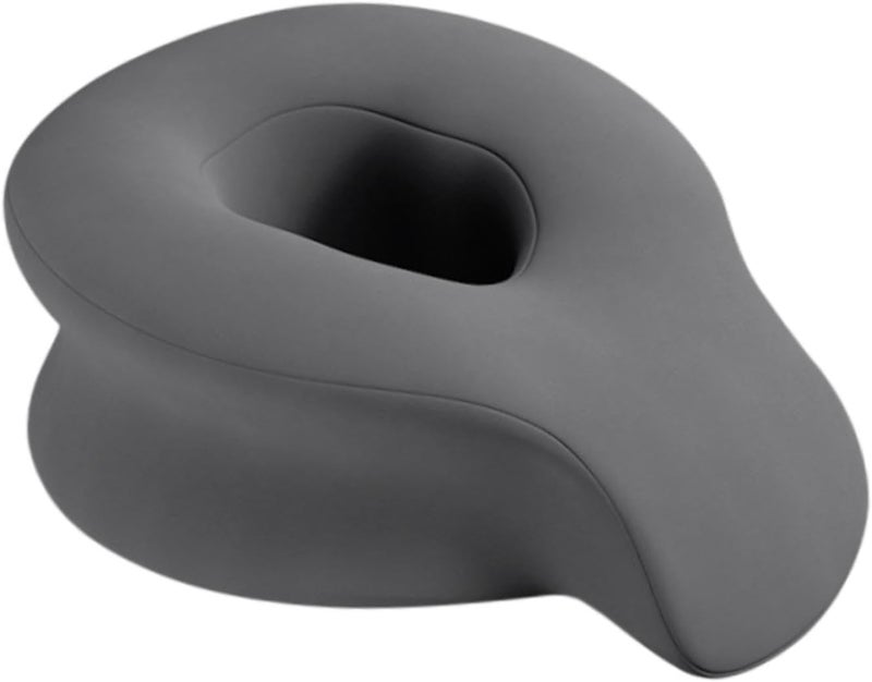 predolo Face Down Pillow Salon Massage Pillow Relax Removable Cover SPA Massage Pillow Face Massage Pillow SPA Airplane Trip Home, Dark Grey - Image 1