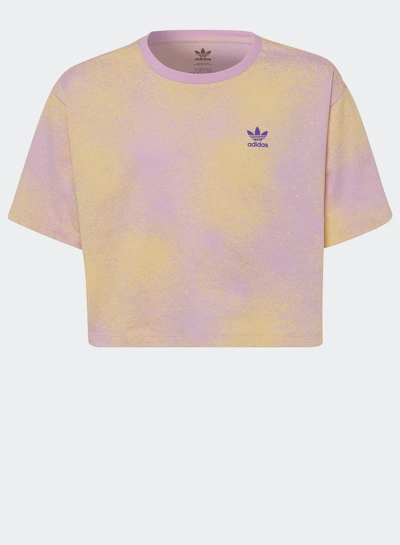 adidas Originals Youth Graphic Print Crop Top