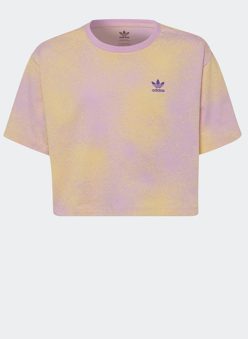 adidas Originals Youth Graphic Print Crop Top