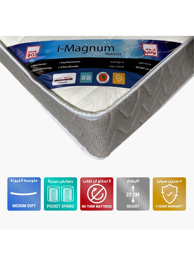 Home Box Imagnum King Foam And Pocket Spring Mattress With Thickness 23 cm 200x180 cm  - Image 1