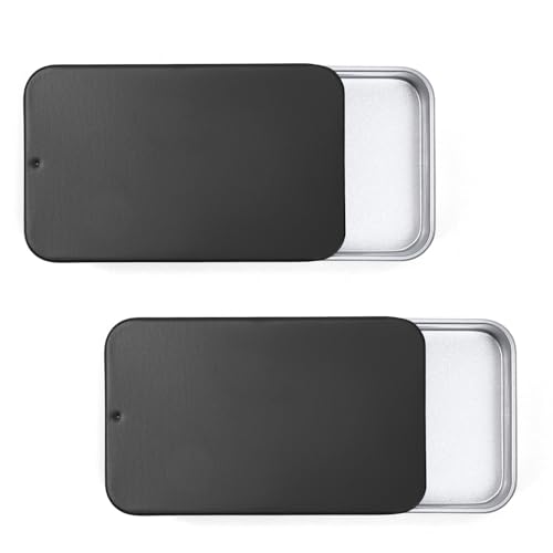 Gerkia 2Pack Travel Floss Picks Case, Refillable Portable Floss Pick Holder and Dispenser, Small Tin Box Containers. - Image 1