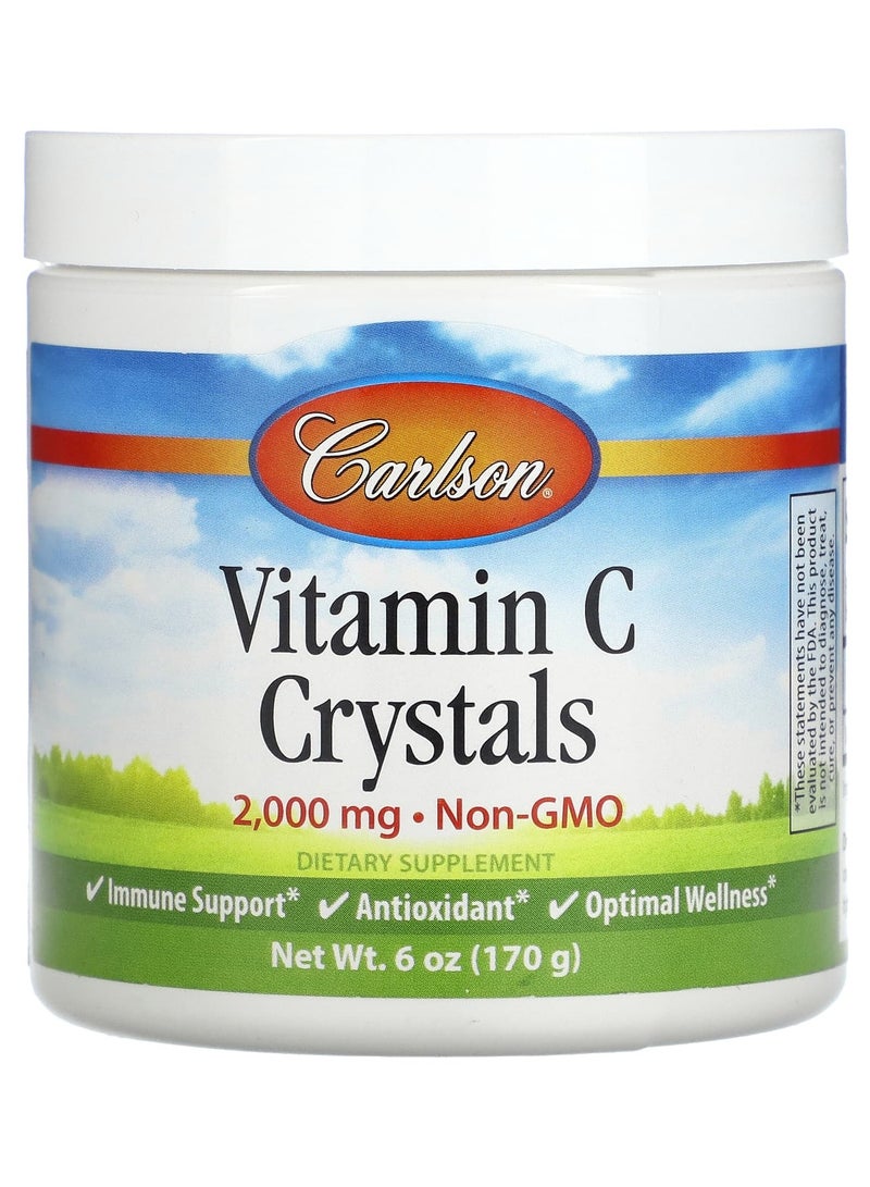 Vitamin C Crystals, 2,000 mg, 6 oz (170 g)