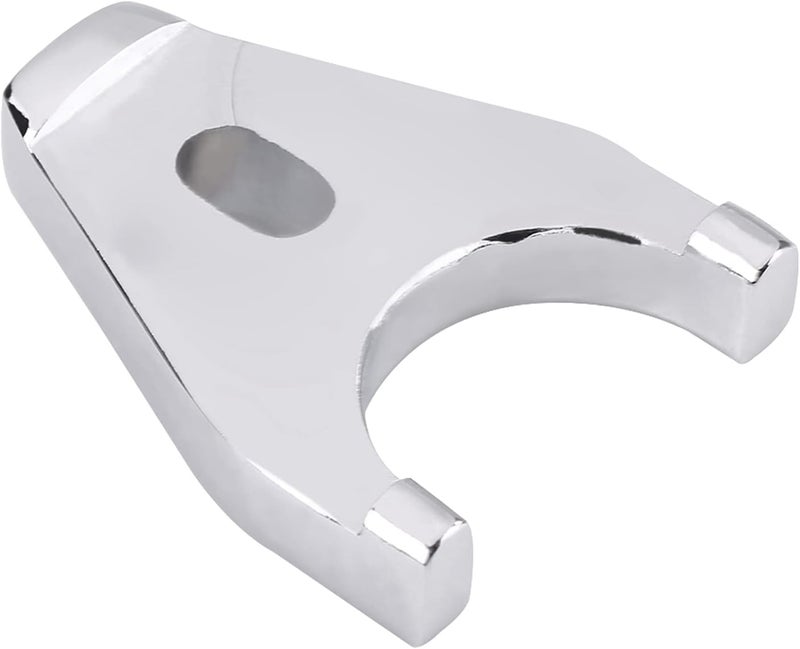 Aluminum Distributor Clamp, Chrome Billet Aluminum Distributor Clamp Hold Down for Chevy SB BB HEI Electronic, Silver - Image 5