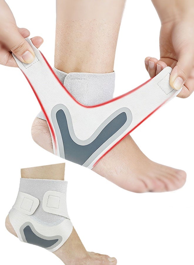 Happy D 1 Pair Ankle Brace for Women & Men - Breathable Comfortable Adjustable Ankle Wrap, Ankle Support for Running, Basketball, Achilles, Minor Sprains, Joint Pain Relief, Injury Recovery, One Size Fits All - Image 1
