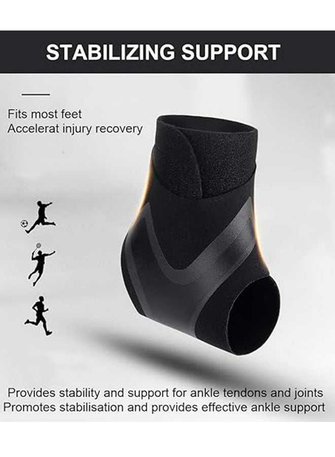 Happy D 1 Pair Ankle Brace for Women & Men - Breathable Comfortable Adjustable Ankle Wrap, Ankle Support for Running, Basketball, Achilles, Minor Sprains, Joint Pain Relief, Injury Recovery, One Size Fits All - Image 4