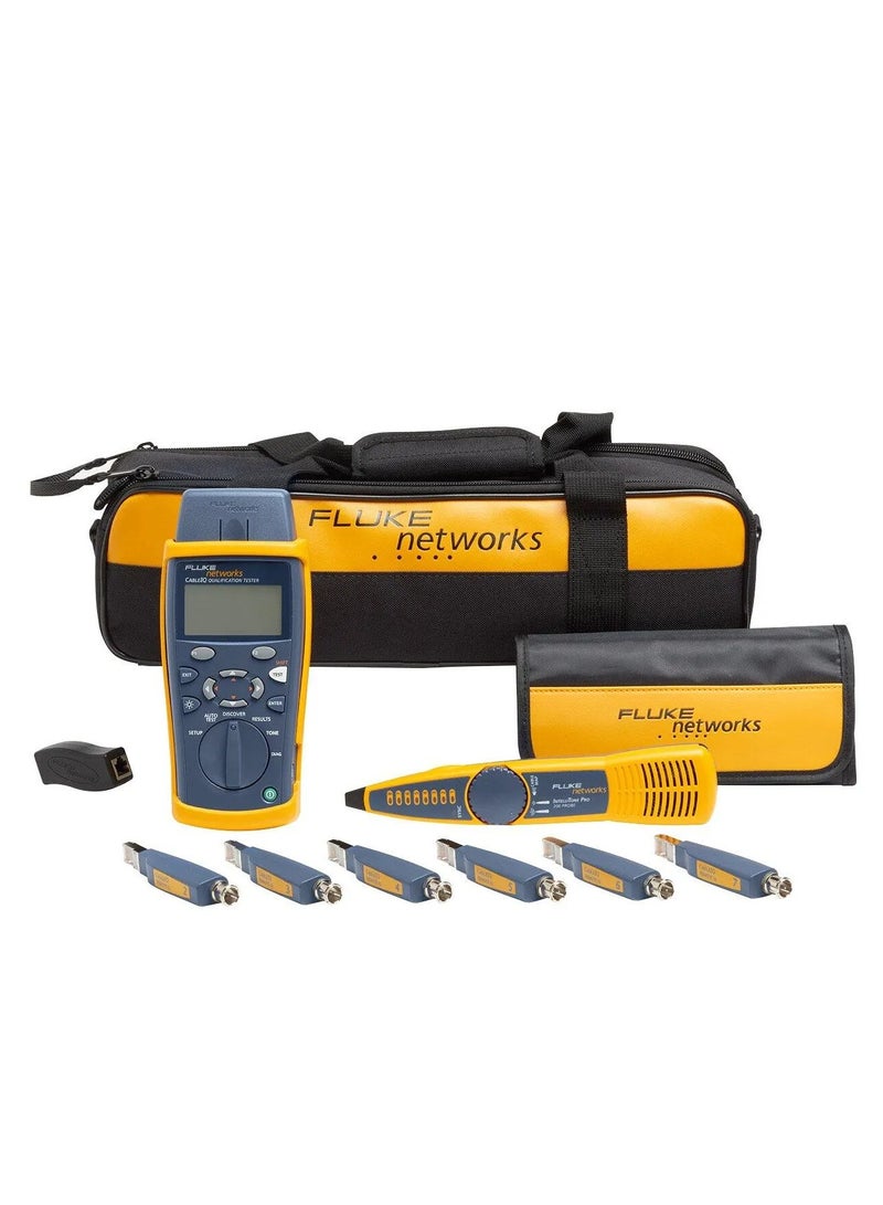 فلوك نتوركس مجموعة جهاز فحص وتأهيل كابلات النحاس Fluke Networks CableIQ (CIQ-KIT) - Image 1