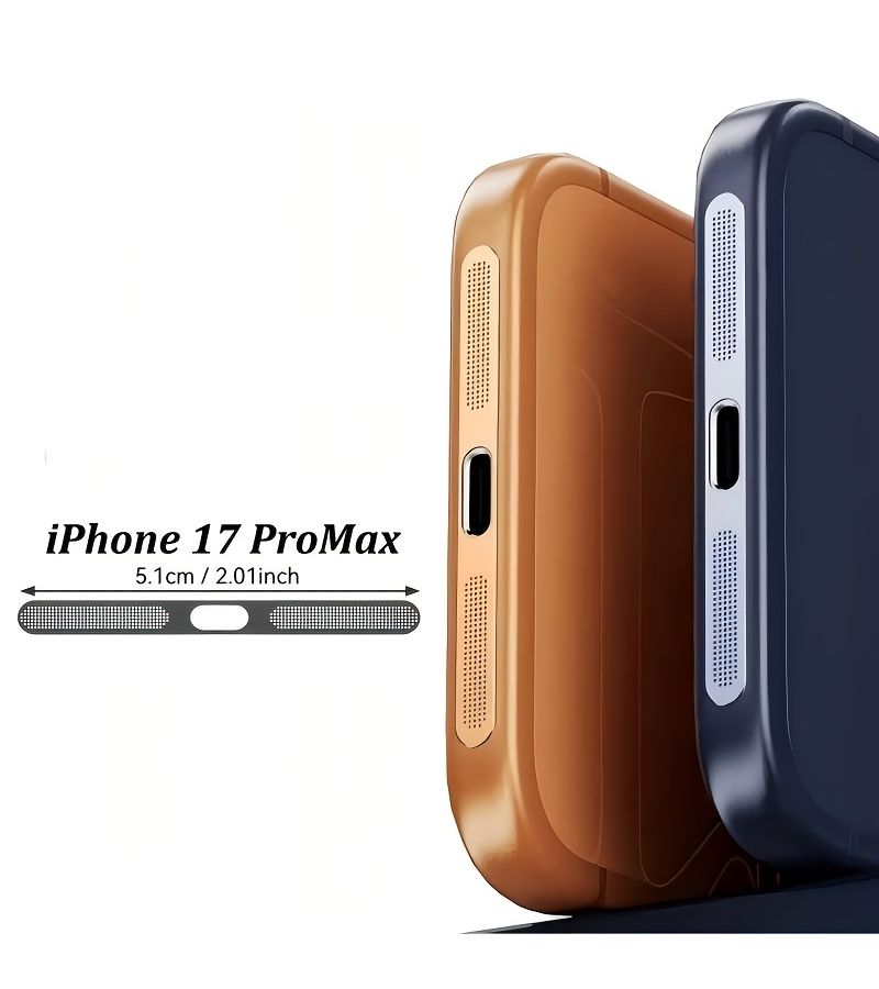 5 عبوات سوداء من أغطية حماية السماعة لهاتف iPhone 17 Pro Max مع مناديل تنظيف - Image 2