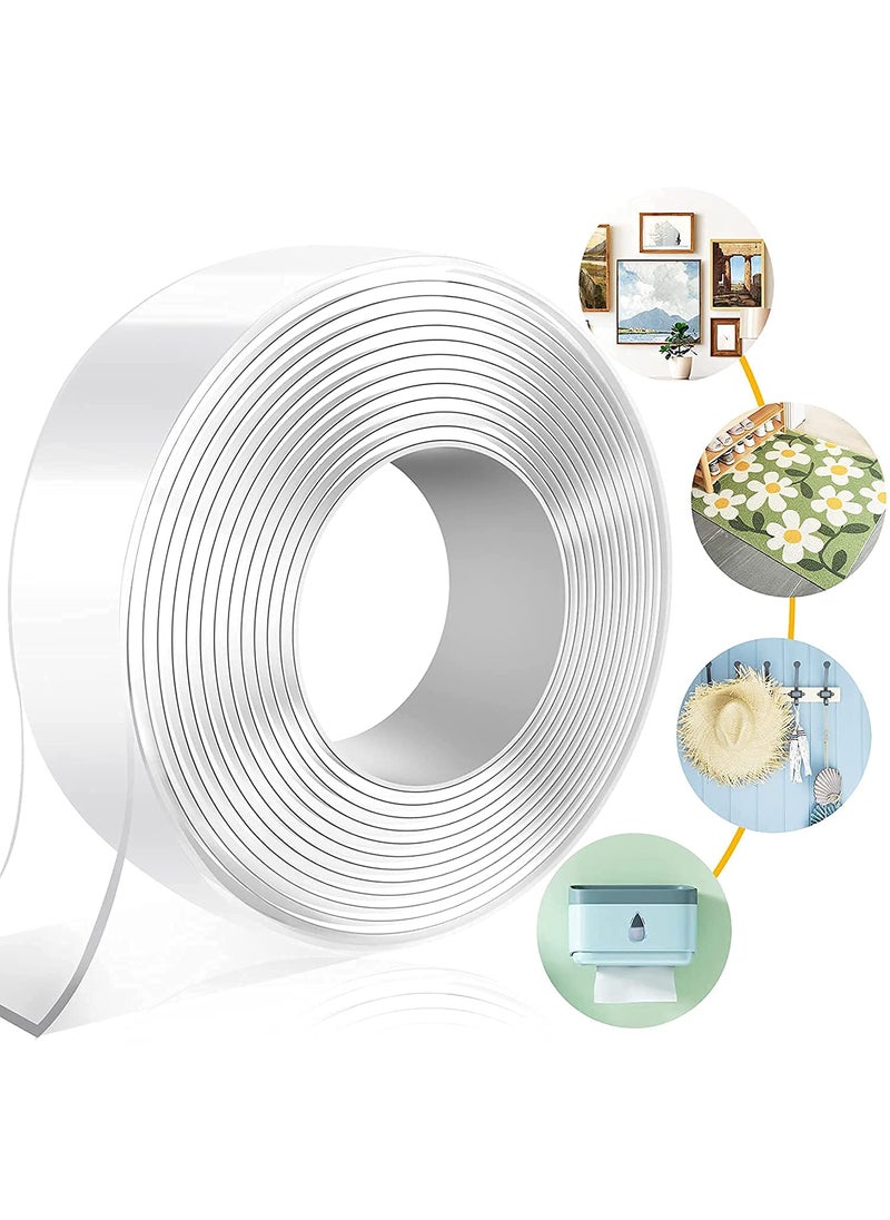 Hexwell Hexwell 3 Meter Multipurpose Double Sided Tape Adhesive Silicone Tape Heavy Duty Heat Resistant MultiFunctional Removable Washable Reusable AntiSlip Gel Nano Grip Tape 3 meter 2  - Image 2