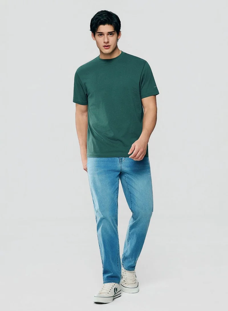 GIORDANO  Men’s Slim Fit Cotton Crew Neck Tee for Men | Best Price UAE