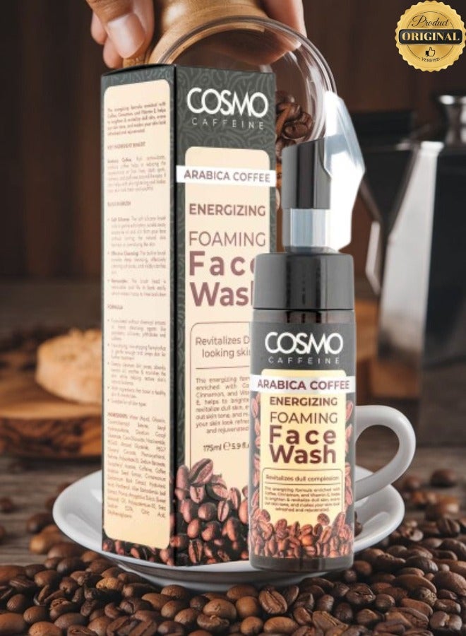 COSMO 5 Pieces Arabica Coffee Energizing Foaming Face Wash 175ML  - Image 2