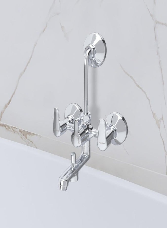 Johnson Bathrooms خلاط حائط جونسون سيجا 3 في 1 | صنبور حمام، صنبور خلاط، خلاط حائط، صنبور مطبخ | مزود بإمكانية توصيل الماء الساخن والبارد | ضمان 10 سنوات - Image 1