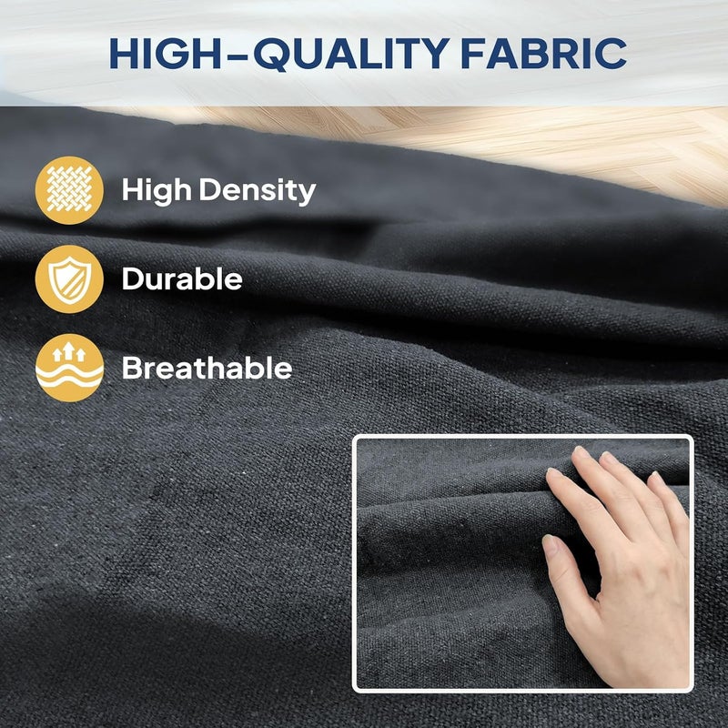 Anyoo Garden Cotton Hammock Comfortable Fabric Hammock with Tree Straps for Hanging Durable Hammock Up to 450lbs Portable Hammock with Travel Bag,Perfect for Camping Outdoor/Indoor Patio Backyard - Image 3