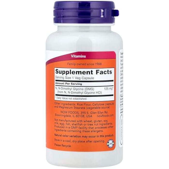 now DMG 125mg, 100 Caps - Image 2