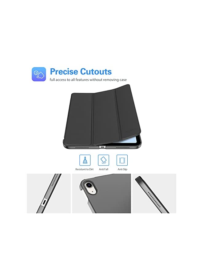 Procases ProCase for iPad 10th Generation Case 2022 iPad 10.9 Case, Slim Hard Shell Thin Transparent Back Tri-fold Protective Cases Shockproof Cover for 10.9 Inch 2022 iPad 10th Gen A2696 A2757 A2777 –Black - Image 4