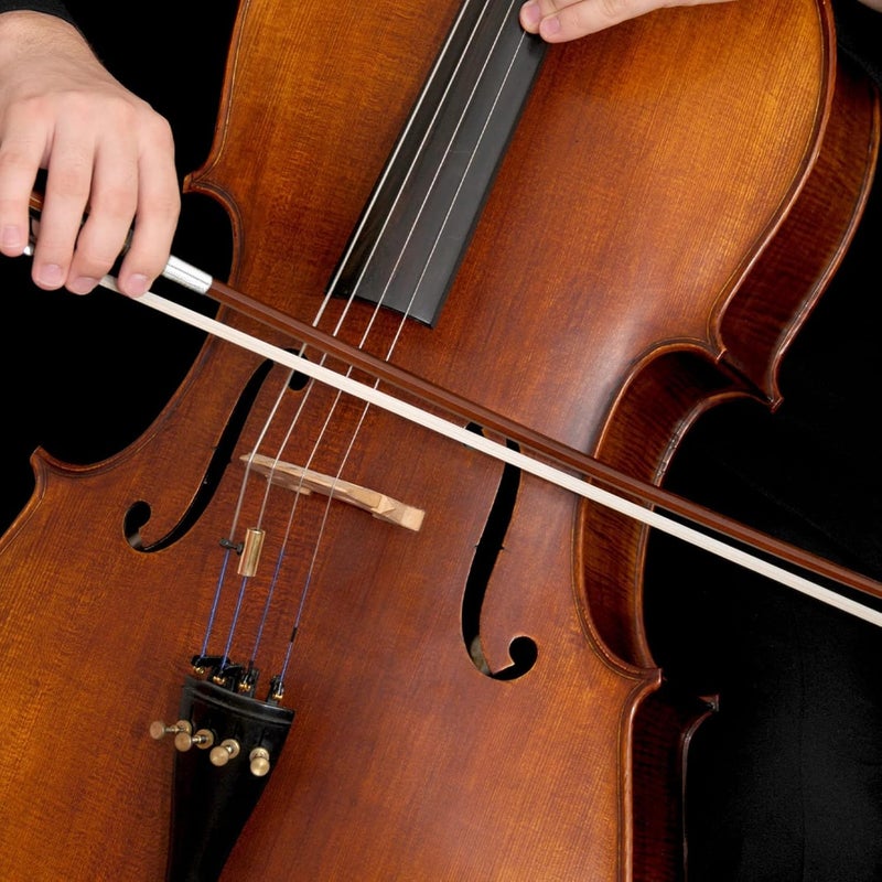 Device Of Urban Infotech Violin Bow with Violin Strings 4/4 Violin Bow Brazil Wood Violin Bow with Natural Horsehair Violin Bow with Rosin for Violins Replacement Strings for Violin - Image 4