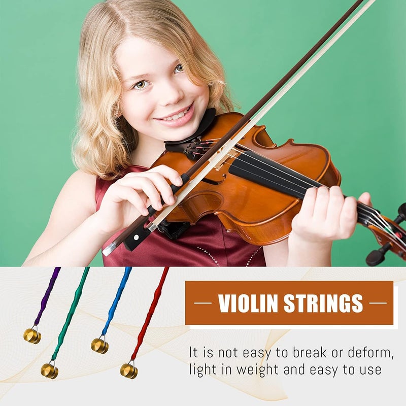 Device Of Urban Infotech Violin Bow with Violin Strings 4/4 Violin Bow Brazil Wood Violin Bow with Natural Horsehair Violin Bow with Rosin for Violins Replacement Strings for Violin - Image 5