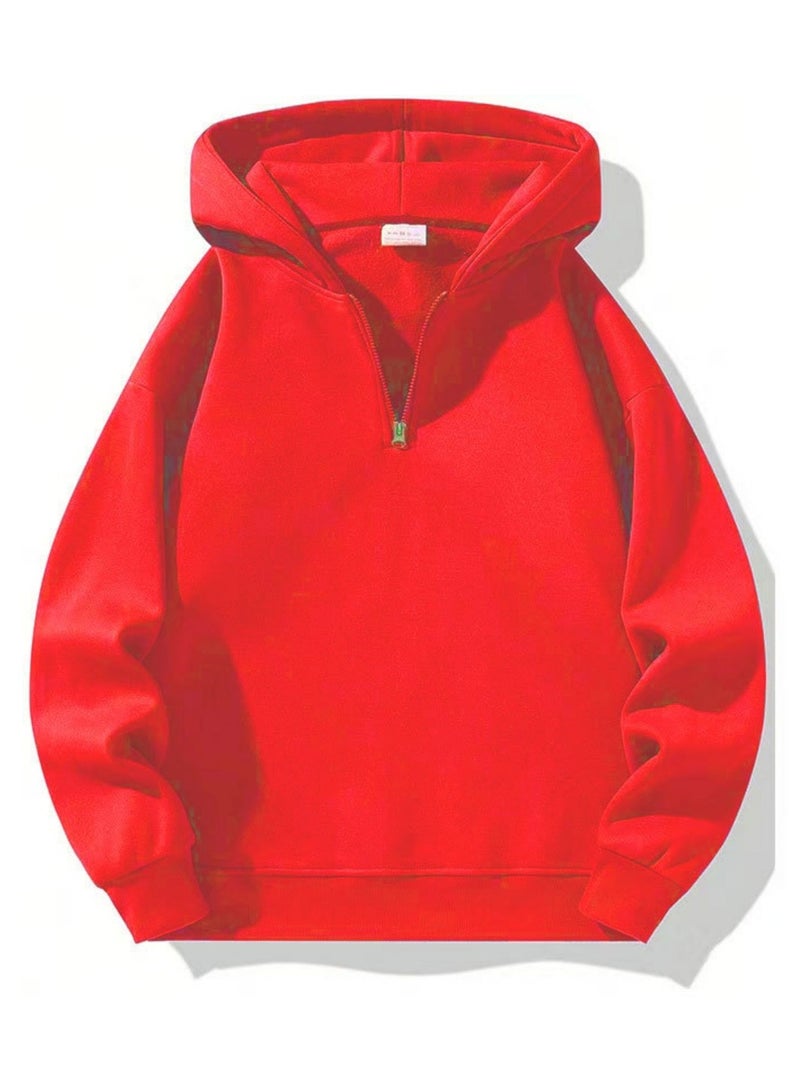 KUYING Casual Zipper Hoodie Loose Sports Hoodie  - Image 1