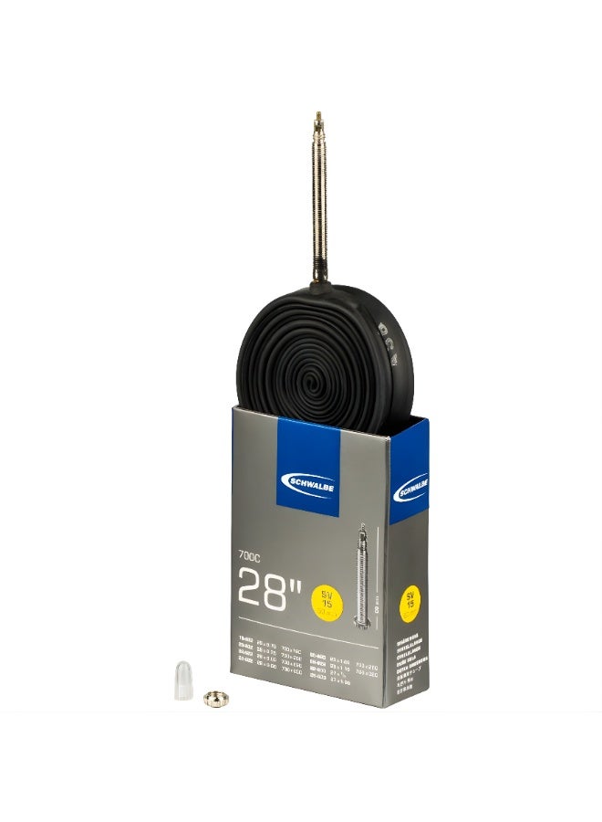 SCHWALBE 28 Inch Bicycle Inner Tube 700C Presta Valve 60mm Road Bike Tube 18-28C Black - Image 4