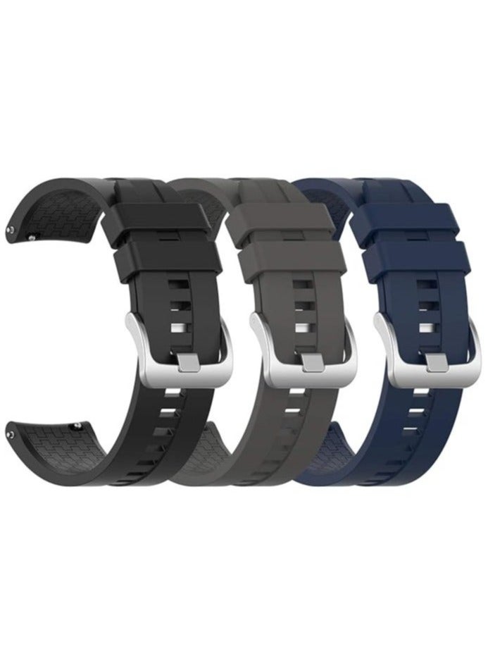 KENSUO Silicone Band for Huawei Watch Watch 4 pro/GT 4 3 2 Pro/GT 2e/GT 4 46mm/GT2 46mm/GT Active/Replacement Straps Silicone Bands Bracelet Watch band Accessory Band for Huawei Watch 4pro/3pro/GTR 4（22mm） - Image 1
