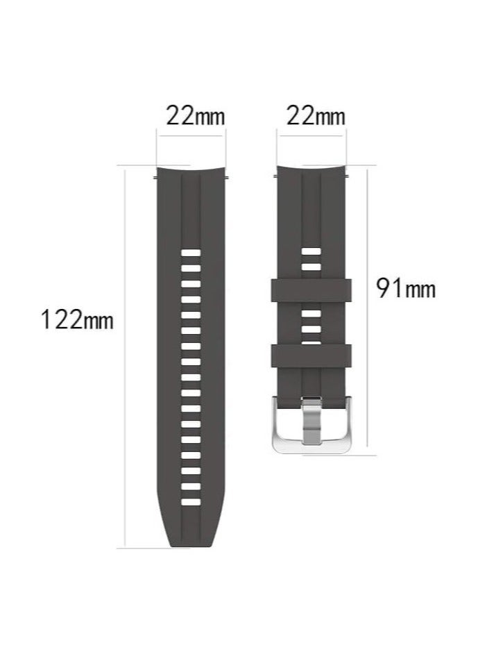 KENSUO Silicone Band for Huawei Watch Watch 4 pro/GT 4 3 2 Pro/GT 2e/GT 4 46mm/GT2 46mm/GT Active/Replacement Straps Silicone Bands Bracelet Watch band Accessory Band for Huawei Watch 4pro/3pro/GTR 4（22mm） - Image 5