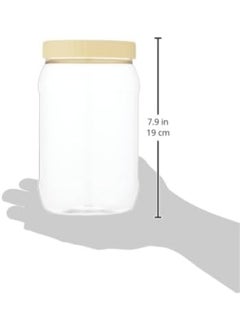 Sunpet Alsaqer Round SpiceJar/Pet Jar/Plastic Round Food Storage Jar 1500 ml Capacity  - Image 4