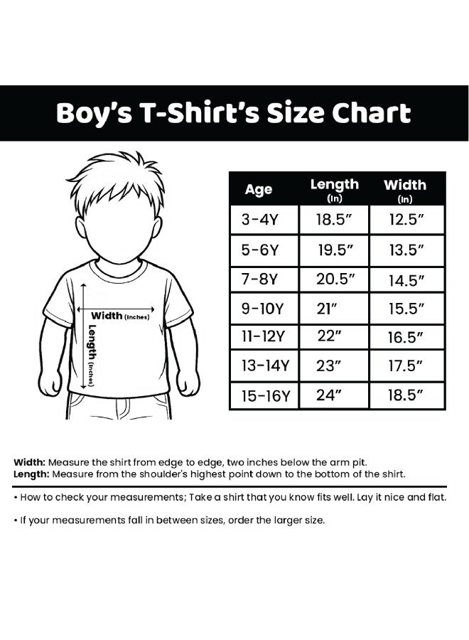 PRINTSHOP4ME Ramadan Printed Design Round Neck Cotton Boy Kids Tshirt - Image 2