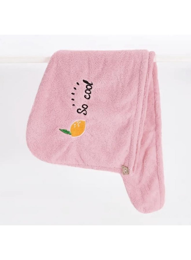 Magic Microfiber Shower Cap Embroidery Towel Bath Hats Dry Hair Cap Quick Drying Soft for Lady Turban Head