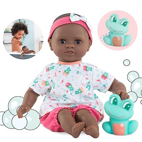 Corolle Ma Premiere Poupee Bath Baby Coralie, Soft Body Bath Doll with Bath Toy, Sleeping Eyes, Vanilla Scent, Removable Dresses, 30 cm, from 18 Months - Image 4
