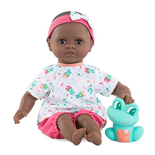 Corolle Ma Premiere Poupee Bath Baby Coralie, Soft Body Bath Doll with Bath Toy, Sleeping Eyes, Vanilla Scent, Removable Dresses, 30 cm, from 18 Months - Image 1